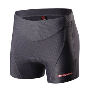 Souke NWT Women's Eco-Daily 3D Padded Cycling Shorts PS6011 Grey (Large)